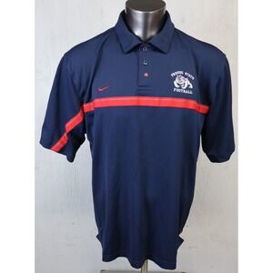 Mens Nike Team Fresno State University Polo Shirt Blue Red Size XL Vintage Y2K